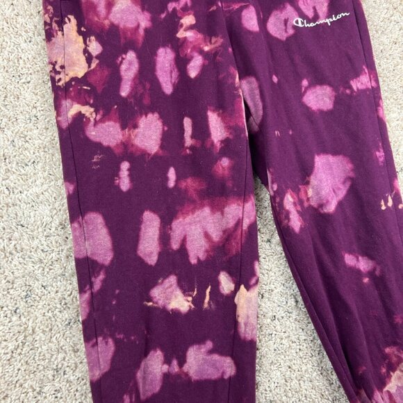 Champion Athleticwear Sweatpants Size Small Red White Tie Dye Drawstring - Picture 3 of 10